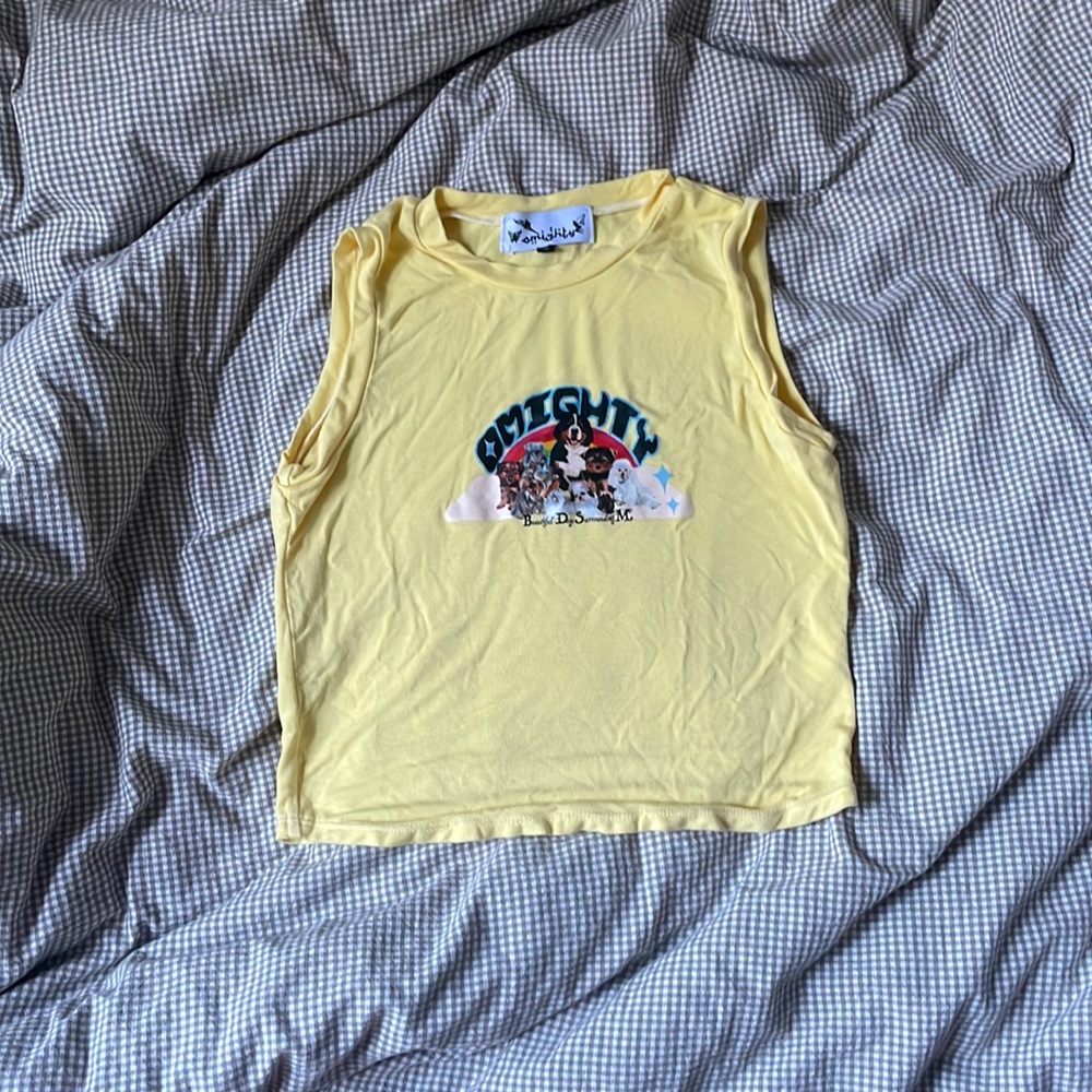 Omighty yellow cropped top
